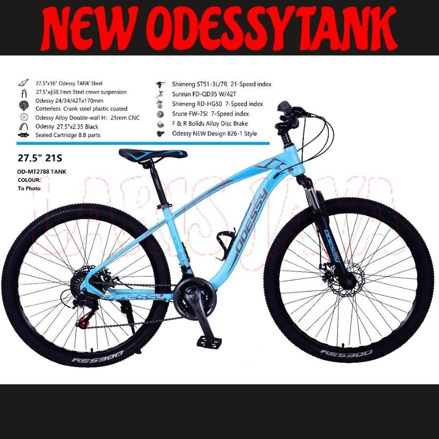 BONUS BRACKET BOTOL Sepeda mtb 27,5 odessy tank 88 SEPEDA GUNUNG ODESSY TANK MT2788 27,5 INCH