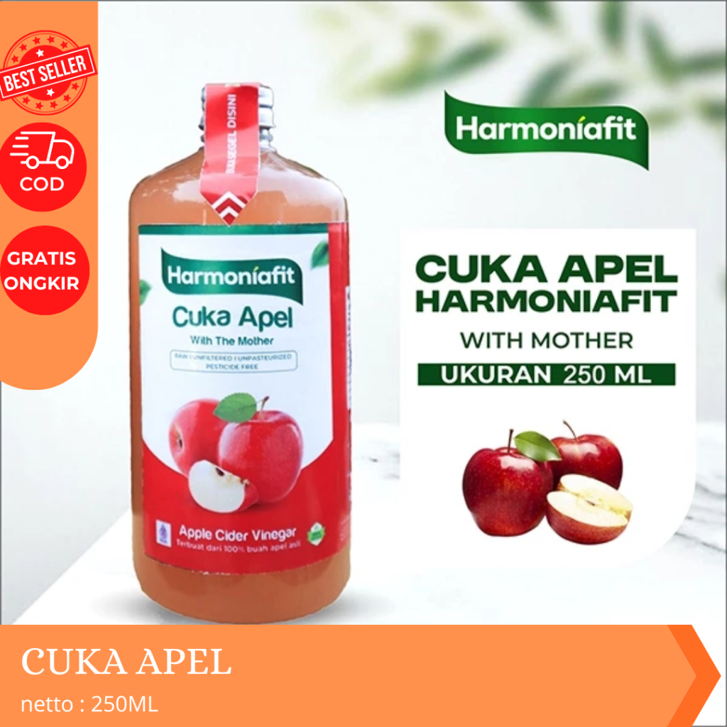 

Cuka Apel Hermoniafit Sari Buah Apel Solusi Diabetes Atur Gula Darah Sari Cuka Apel Premium 250ML