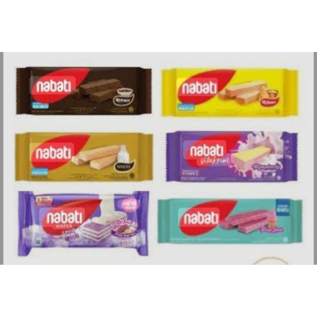 

[per pcs] Nabati wafer/Nabati wafer reguler–Netto 39g/snack wafer richeese/richocho 39g/Ecer/ Nabati wafer aneka rasa eceran 2000 /snack viral halal MUI/ Nabati wafer All varian/1@39g