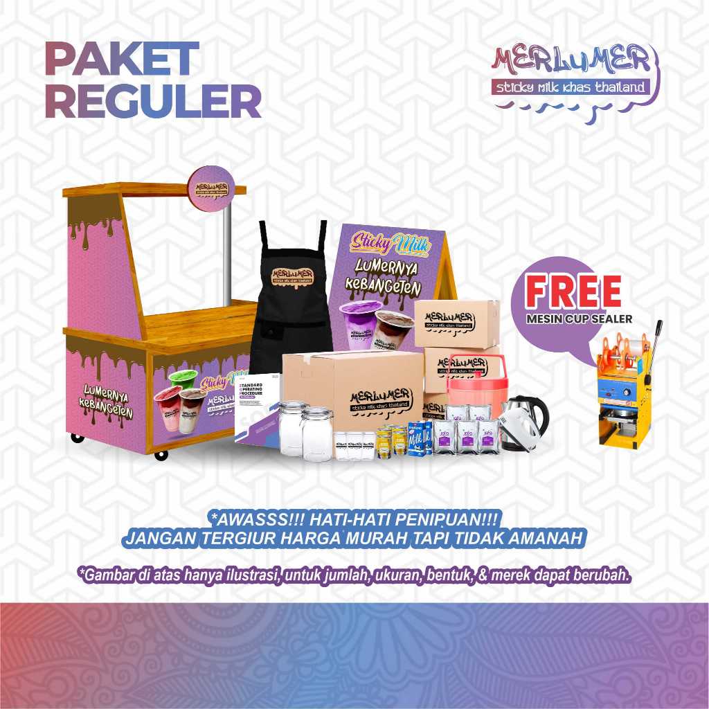 

Paket Usaha Franchise Sticky Milk Khas Thailand Terlengkap - Paket Reguler