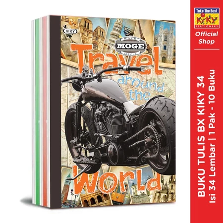 

(1 PACK) BUKU TULIS BOXY 34LEMBAR BERWARNA ISI 10 BUKU