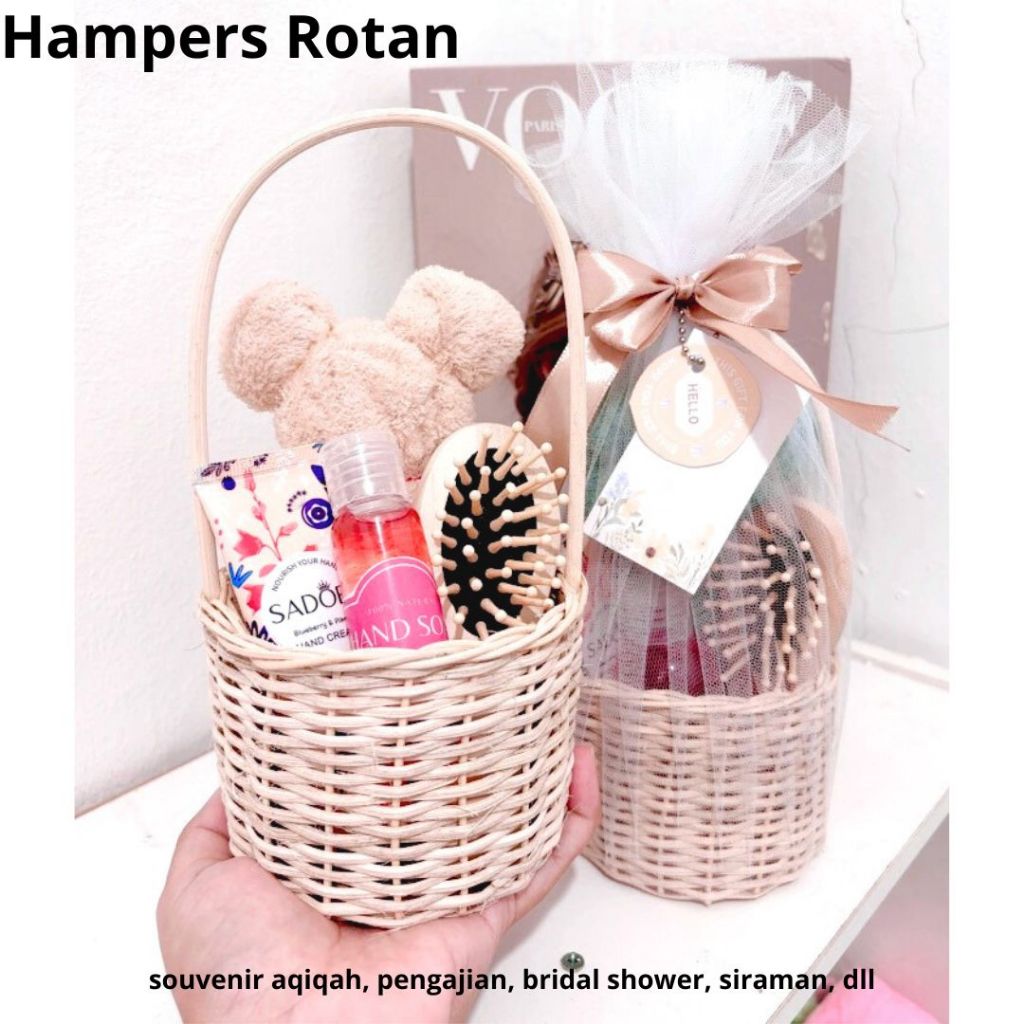 Hampers rotan souvenir siraman - souvenir pernikahan - souvenir pengajian - souvenir aqiqah tasyakur
