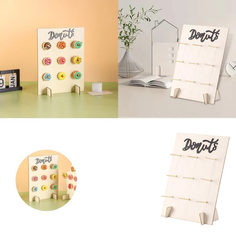 Rak Donat Tempat Display Donat Tempat Display Donat Kayu Donut Display