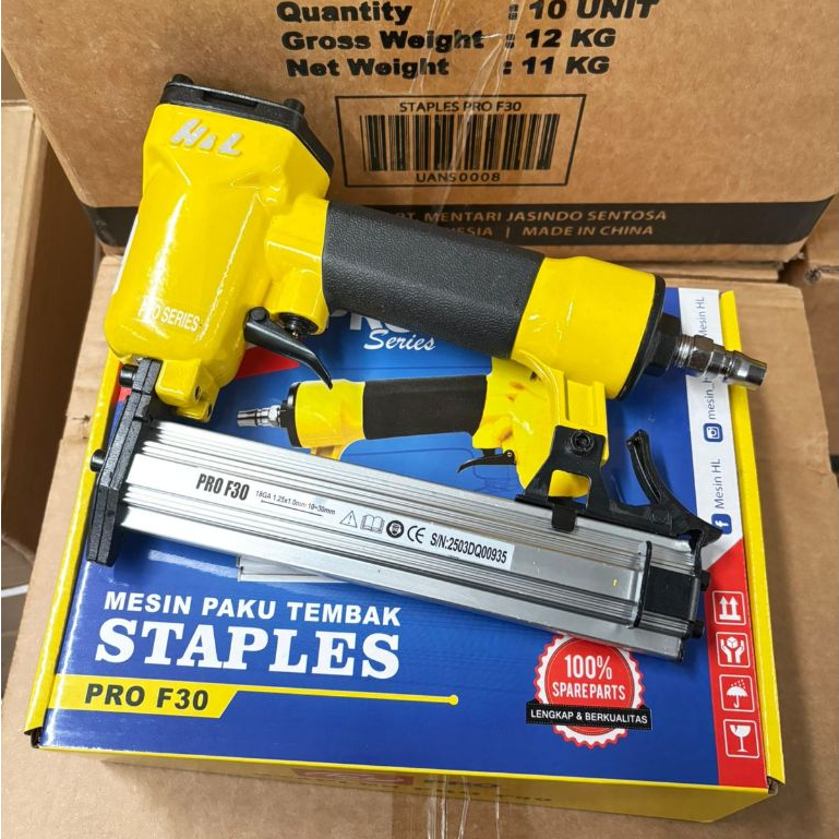 

Alat Staples Tembak Angin F30 HL F30 HNL / Air Nailer Mesin Hekter Stapler Udara H&L F 30