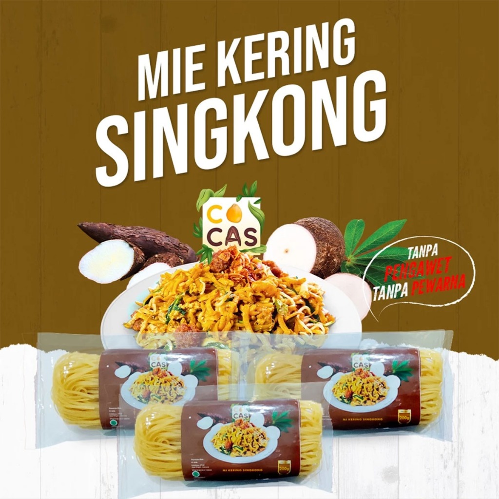 

MIE KERING SINGKONG FREE GLUTEN COCAS 200GR