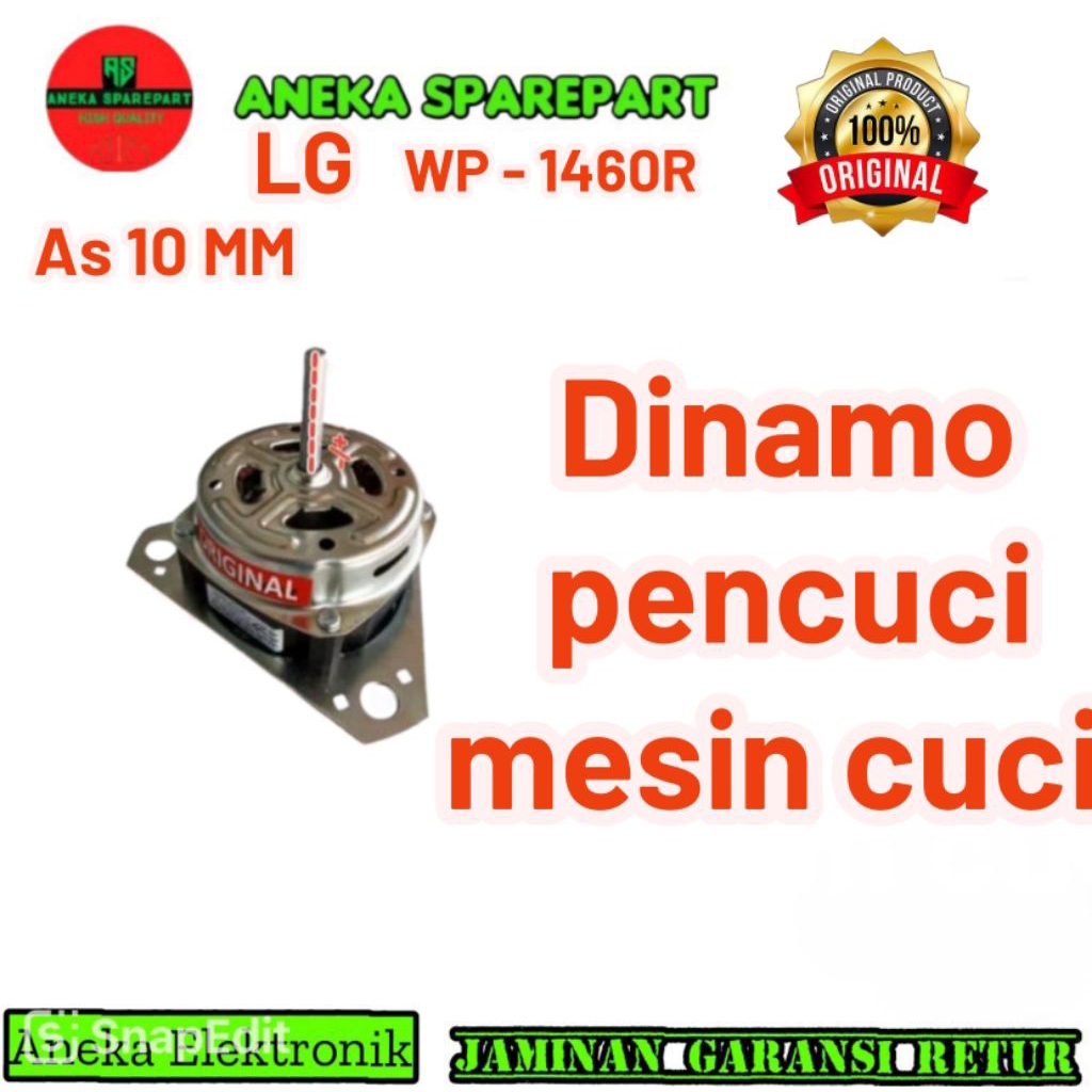 Dinamo wash / pencuci mesin cuci  LG WP -1460 R / WP - 1250 R