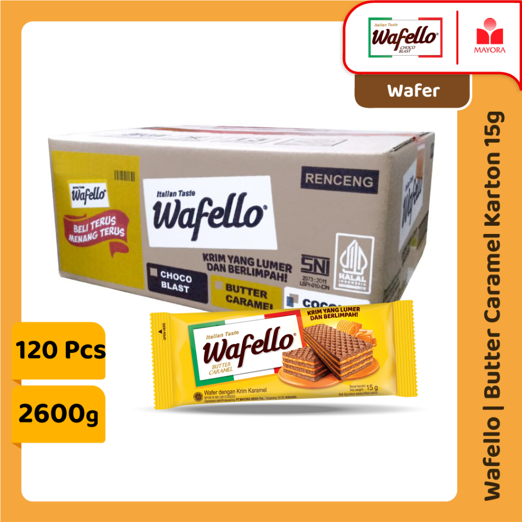 

1 Karton Wafello Butter Caramel 15 Gram
