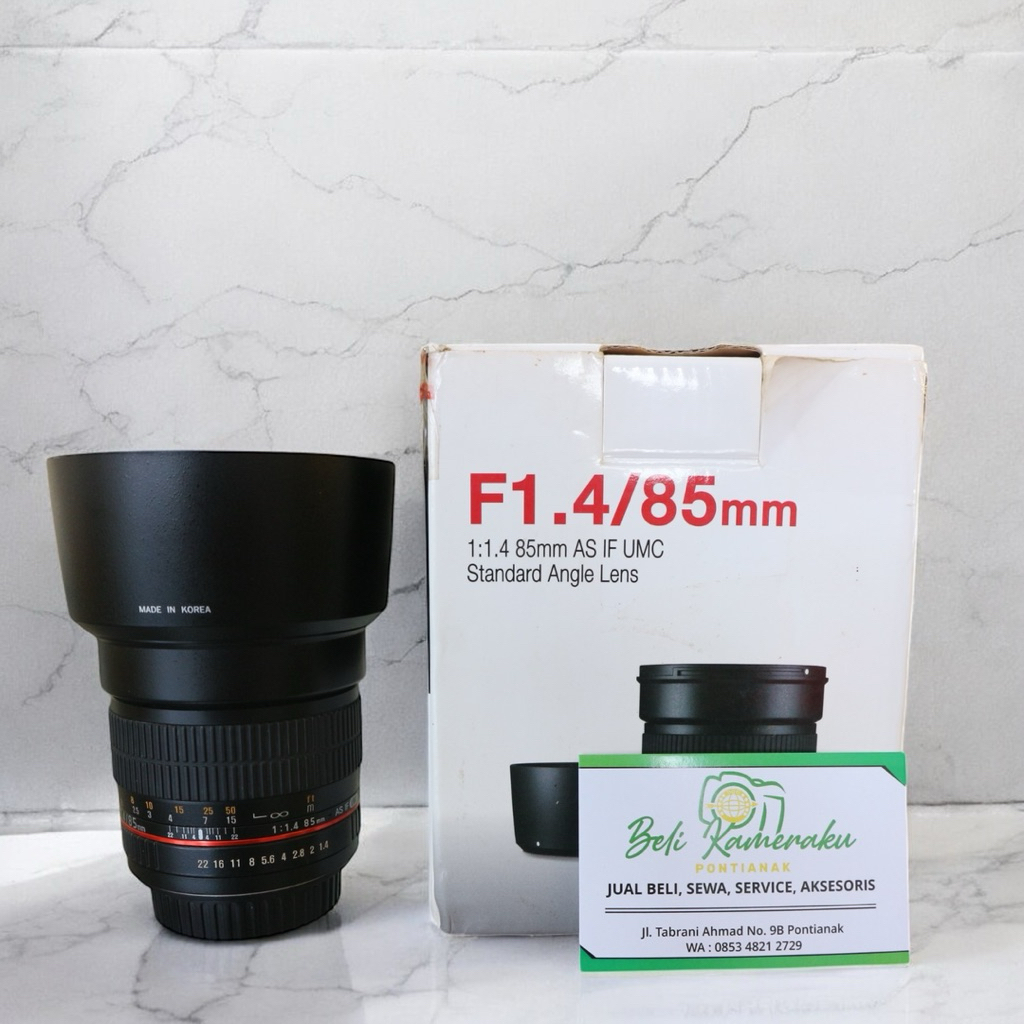 Lensa Samyang 85mm F1.4 AS IF UMC for Canon