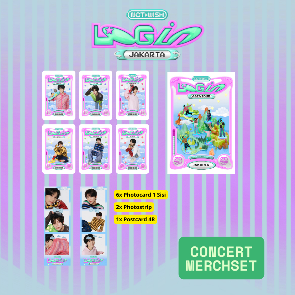 NCT WISH LOG in ASIAN TOUR MERCH SET | FREEBIES NCT WISH | BISA COD