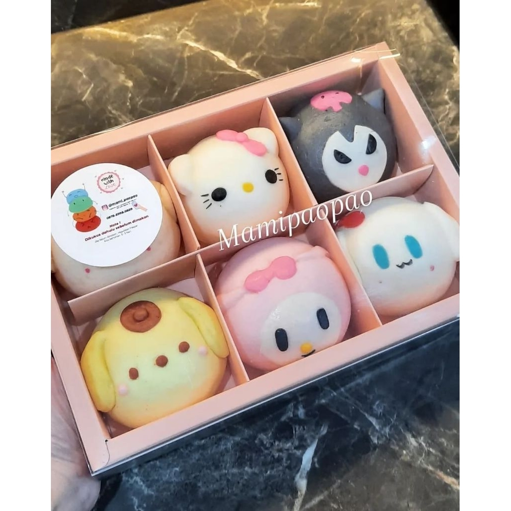 

Bakpao Mix Sanrio isi 6 Pao