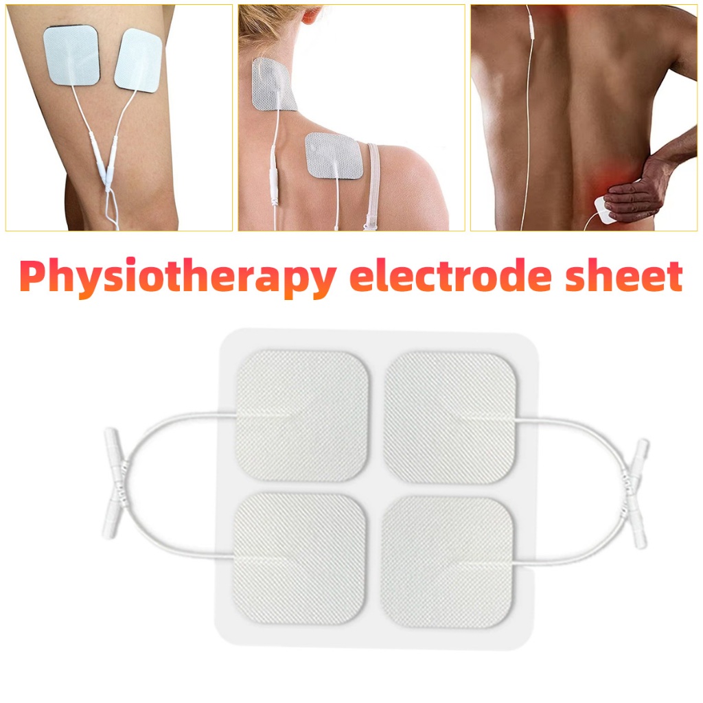 Pad tens kancing Putih Elektroda Patch pad tens elektroda Alat Pijat Listrik