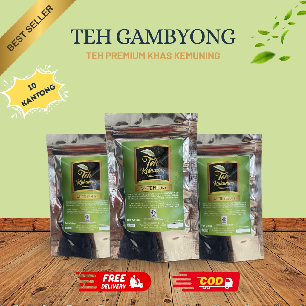 

Teh Putih Celup Gambyong Isi 10 Kantong