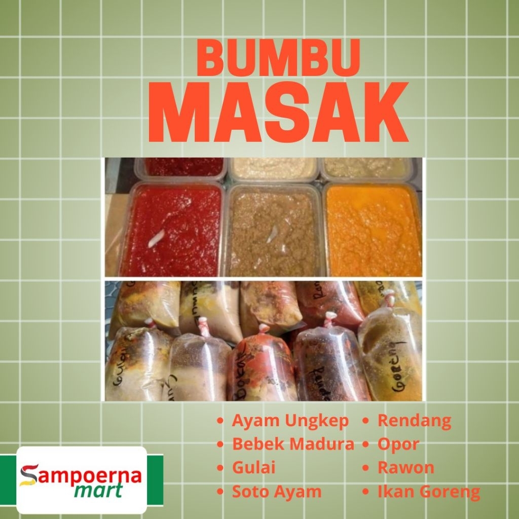 

Bumbu Masak/Bumbu Dapur Ungkep/Rendang/Gulai 250gr