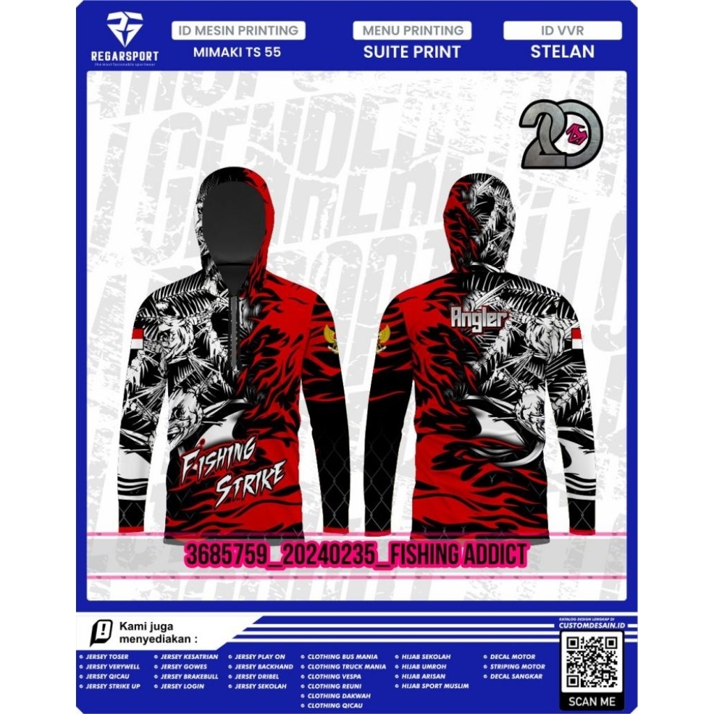 custom Jersey Mancing Premium Quality By Regarsport