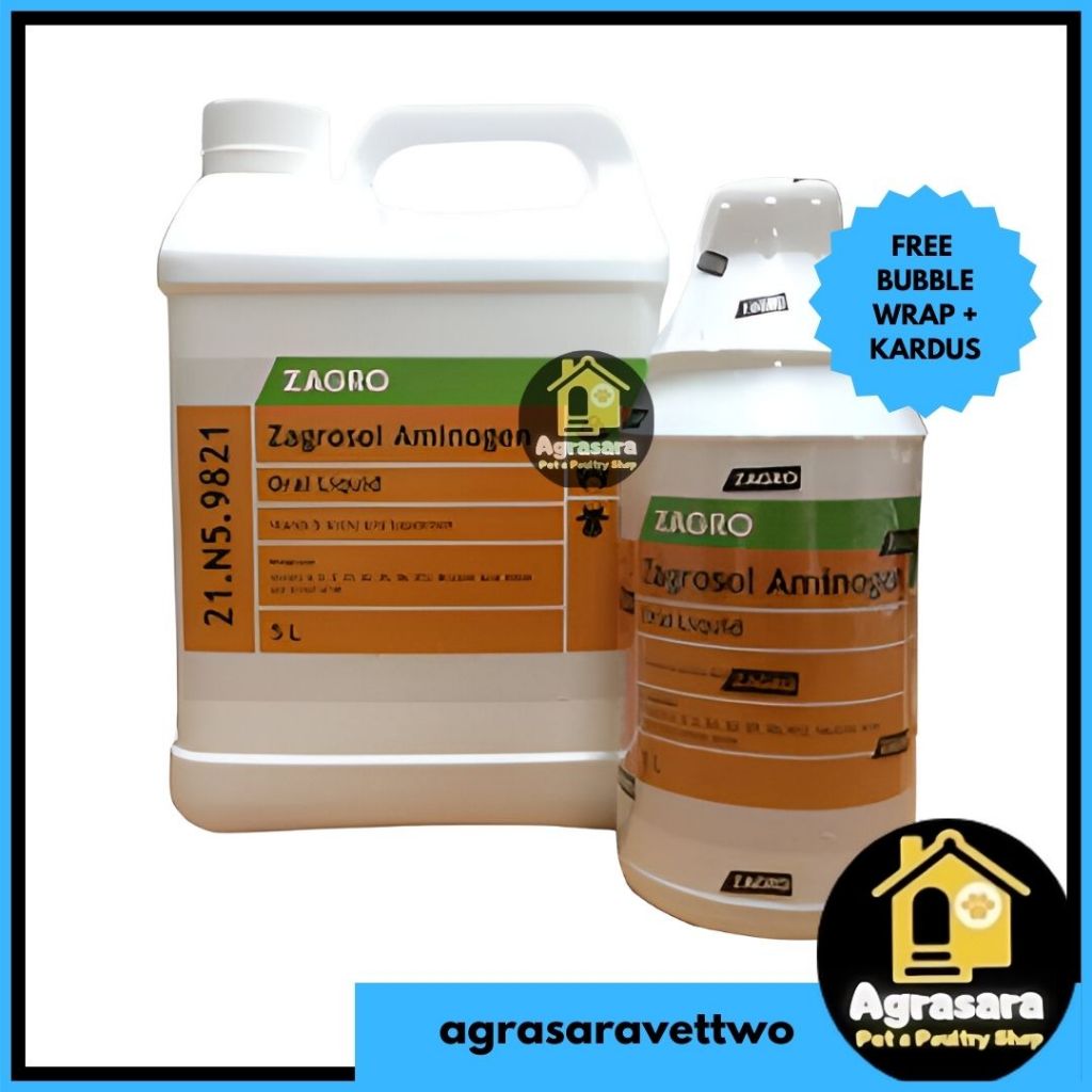 Zagrosol Aminogen 1lt - Multivitamin Asam Amino Ternak