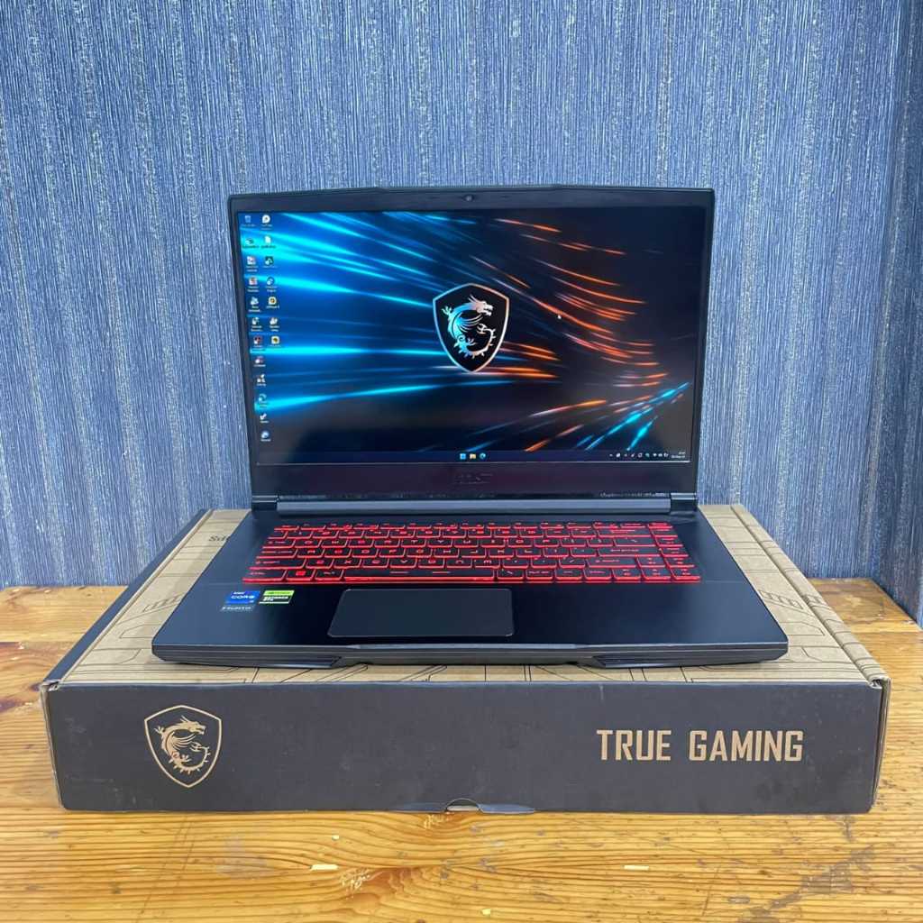 READYSTOCK Laptop MSI GF63 Thin 12VE, Intel Core I7- 12650H, #VGA, 16/512GB, Black