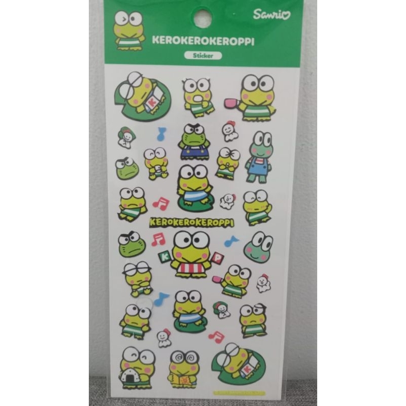 

Korea Sticker KR-SR-SK-12 Sanrio Charackter Kerokeropi Sticker Gambar Tempel 15 x 8 cm Stiker Lucu