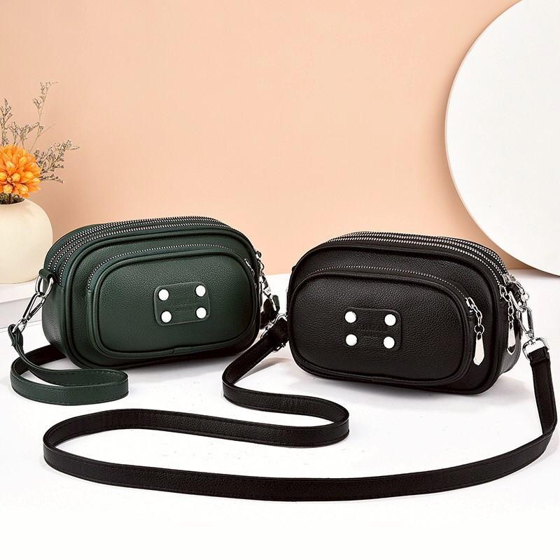 Nami Sling Bag Kulit Tas Selempang Wanita 4 Ruang Warna Untuk Remaja Ibu-Ibu  Kualitas Premium Elega