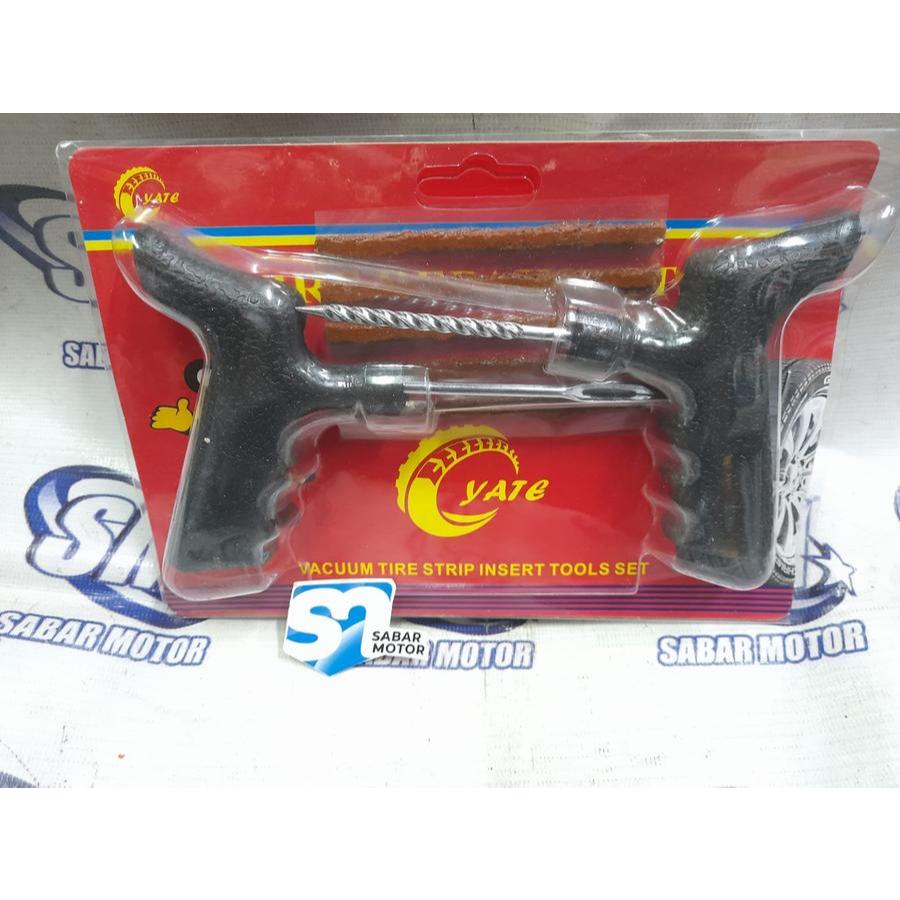 Alat tambal ban tubeless portable / tambalan ban tubeless