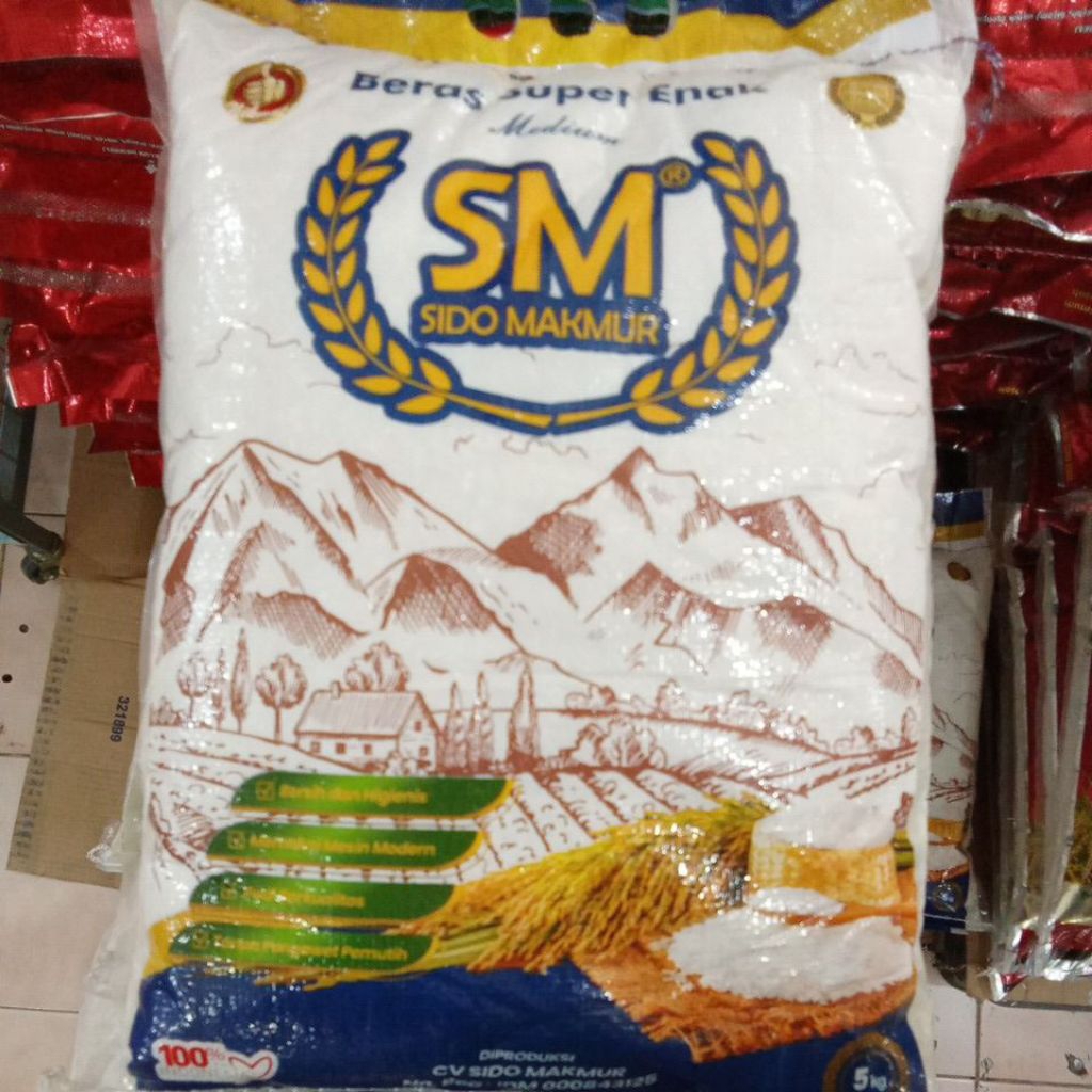 

beras Super medium Sido makmur 5kg