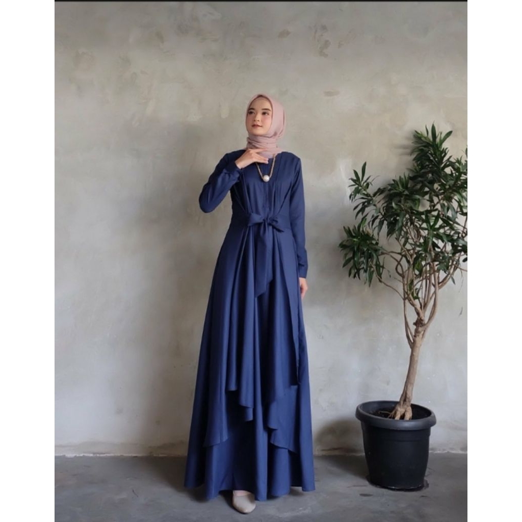 MEQA DAILY-MEGA DAILY-Aluna Gamis Maxi Wanita