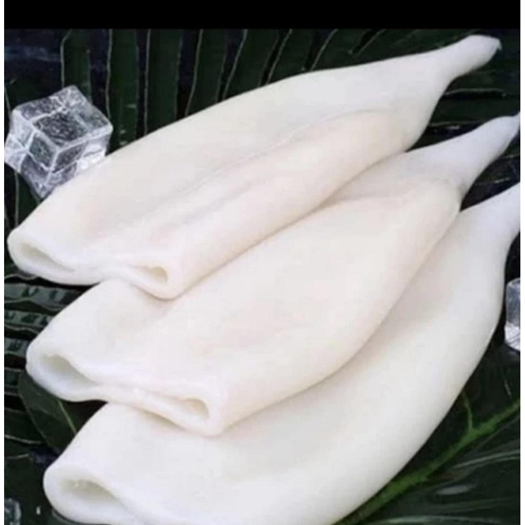 

cumi tube kupas bersih segar beku kualitas super 1kg