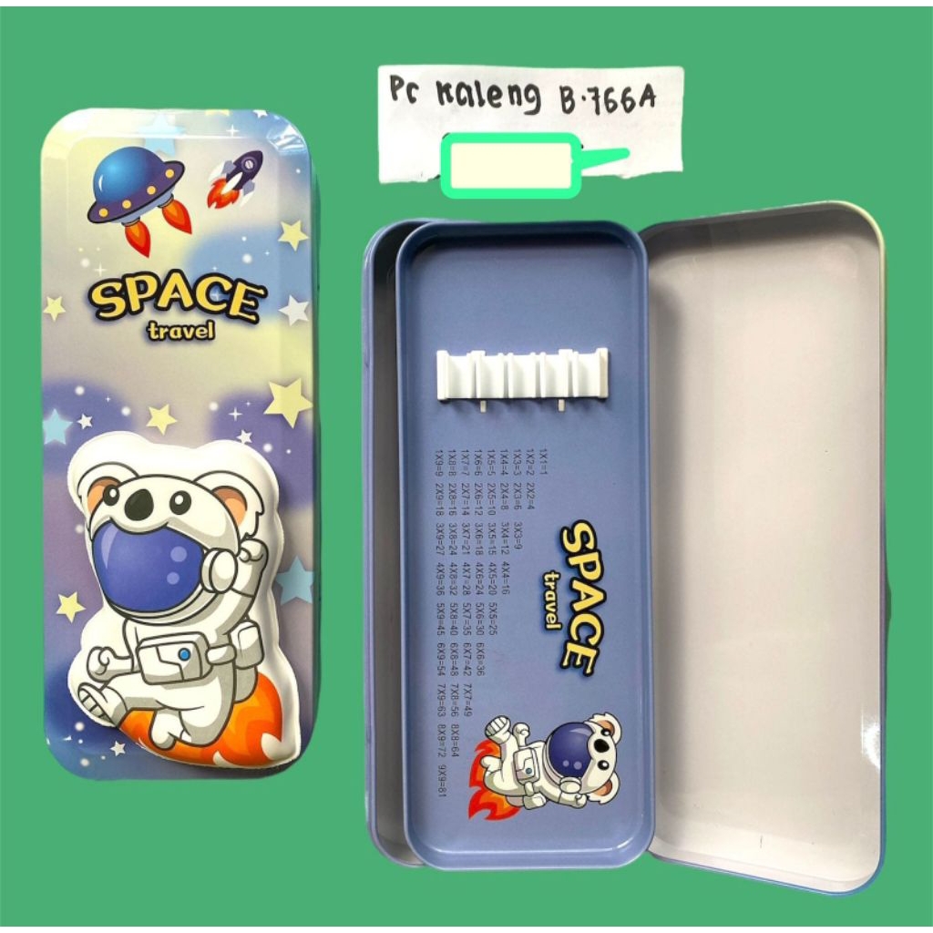 

Tempat pensil kaleng B-766A/ Tempat Pensil Motif space