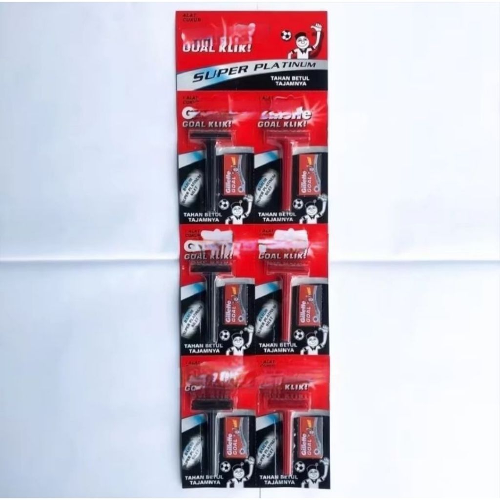 Gilette Goal Klik Perlembar (6 Pcs)