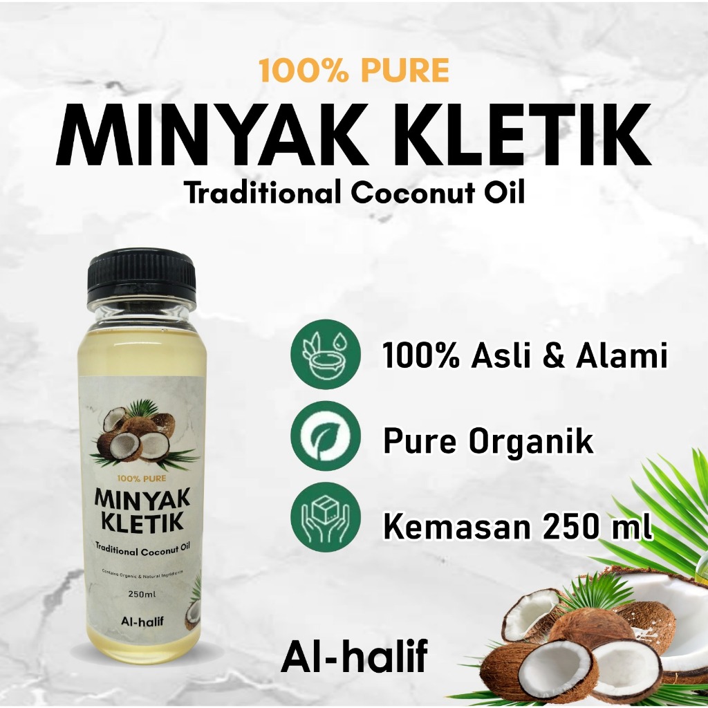 

minyak kletik kelapa asli 100%/minyak kletik