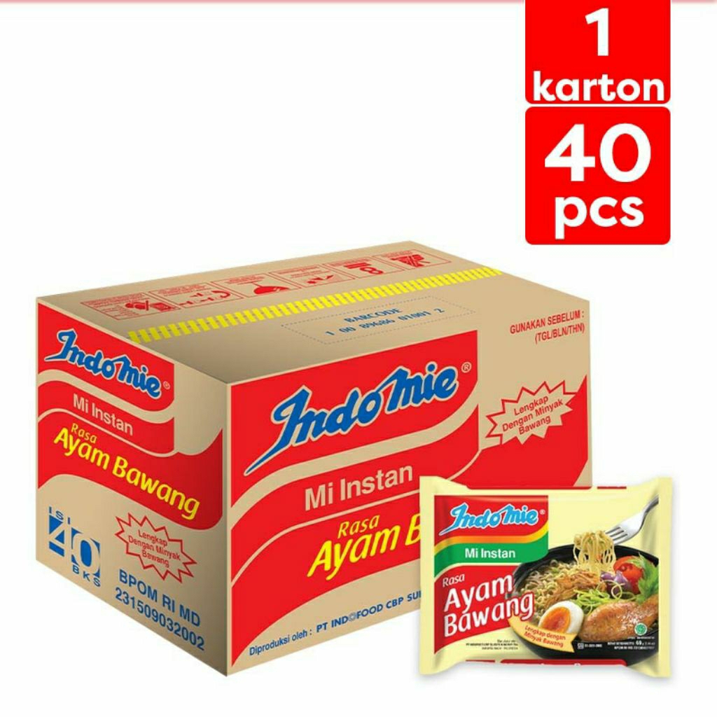 

Indomie instan Rasa Ayam Bawang 1 karton 69g