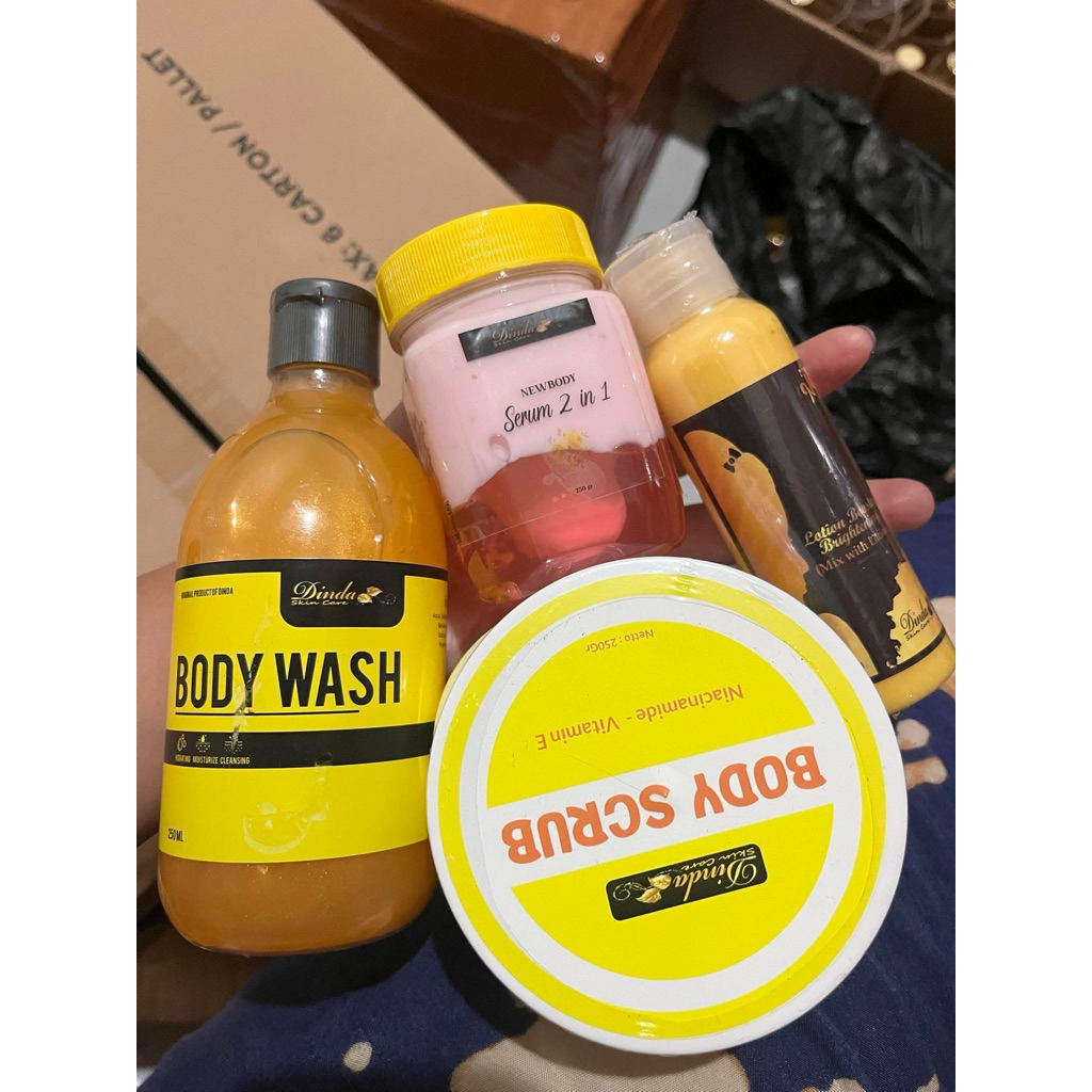 PAKET LENGKAP PERAWATAN BADAN ALA DINDA SKINCARE