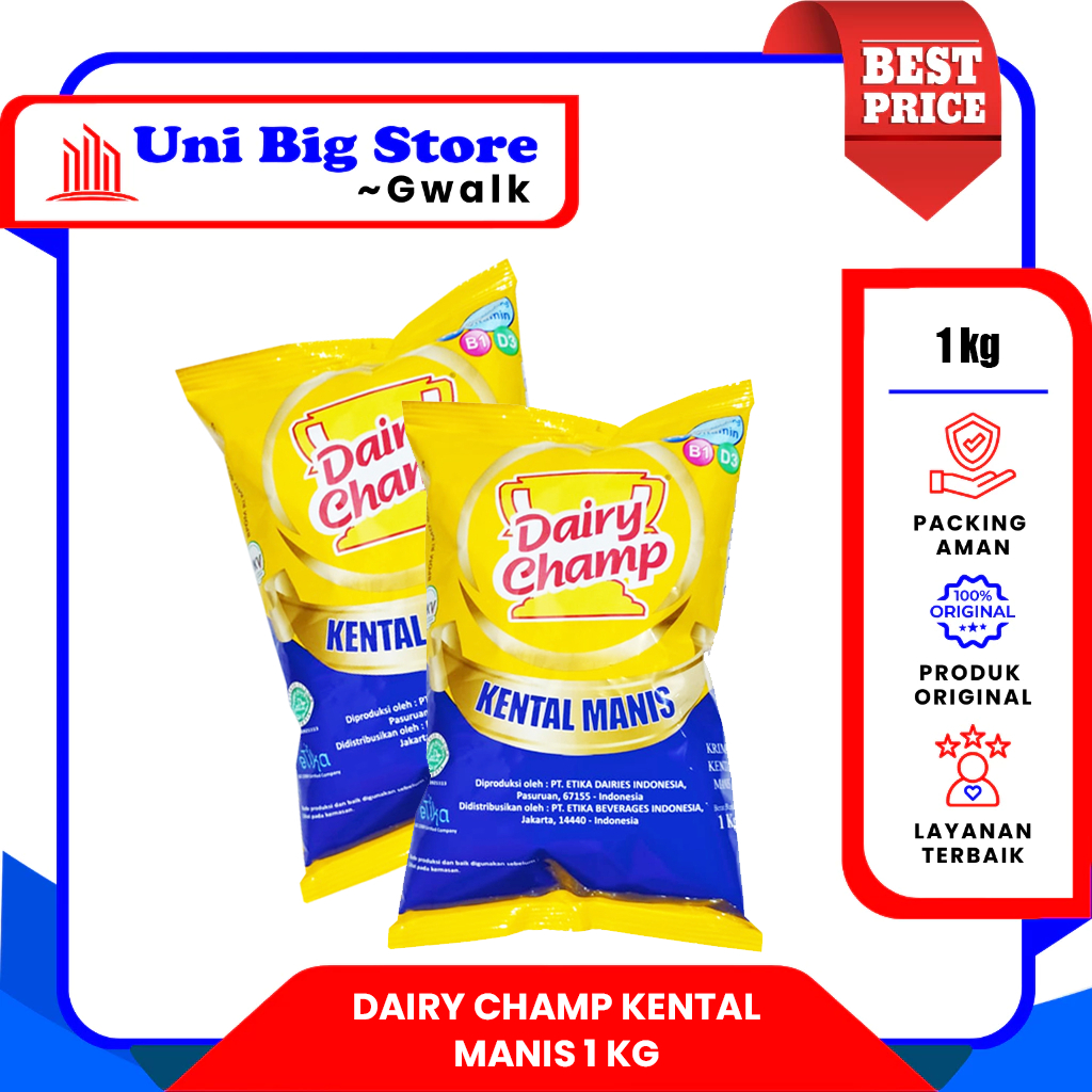 

DAIRY CHAMP KRIMER SUSU KENTAL MANIS BAG - 1 kg