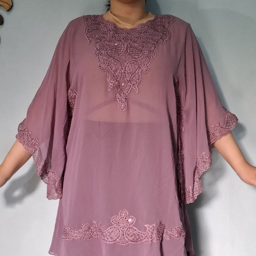 [PRELOVED] kebaya kaftan kelelawar kolong