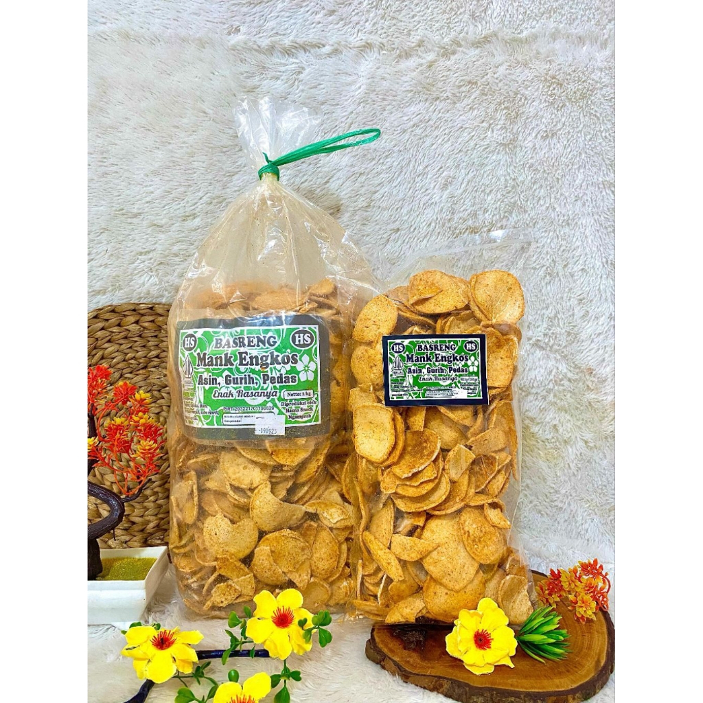 

Basreng Mank Engkos Asin, Gurih, Pedas, Empuk