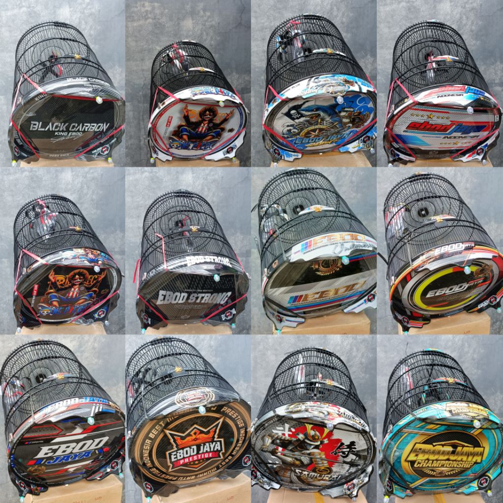 Sangkar ebod jaya murai decal pvc no 2