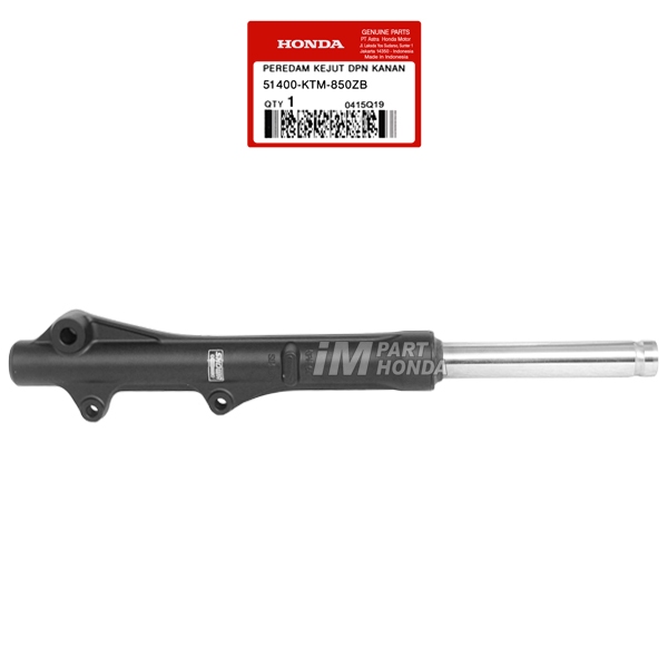 51400-KTM-850ZB Shock Depan Kanan Supra X 125 Batman KVL 2007 - 2013 Hitam