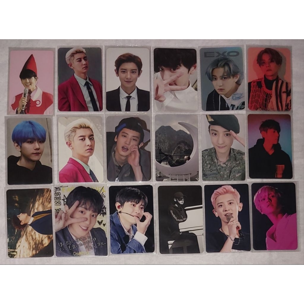 PHOTOCARD chanyeol baekhyun sehun kyungsoo EXO rare official (READY)