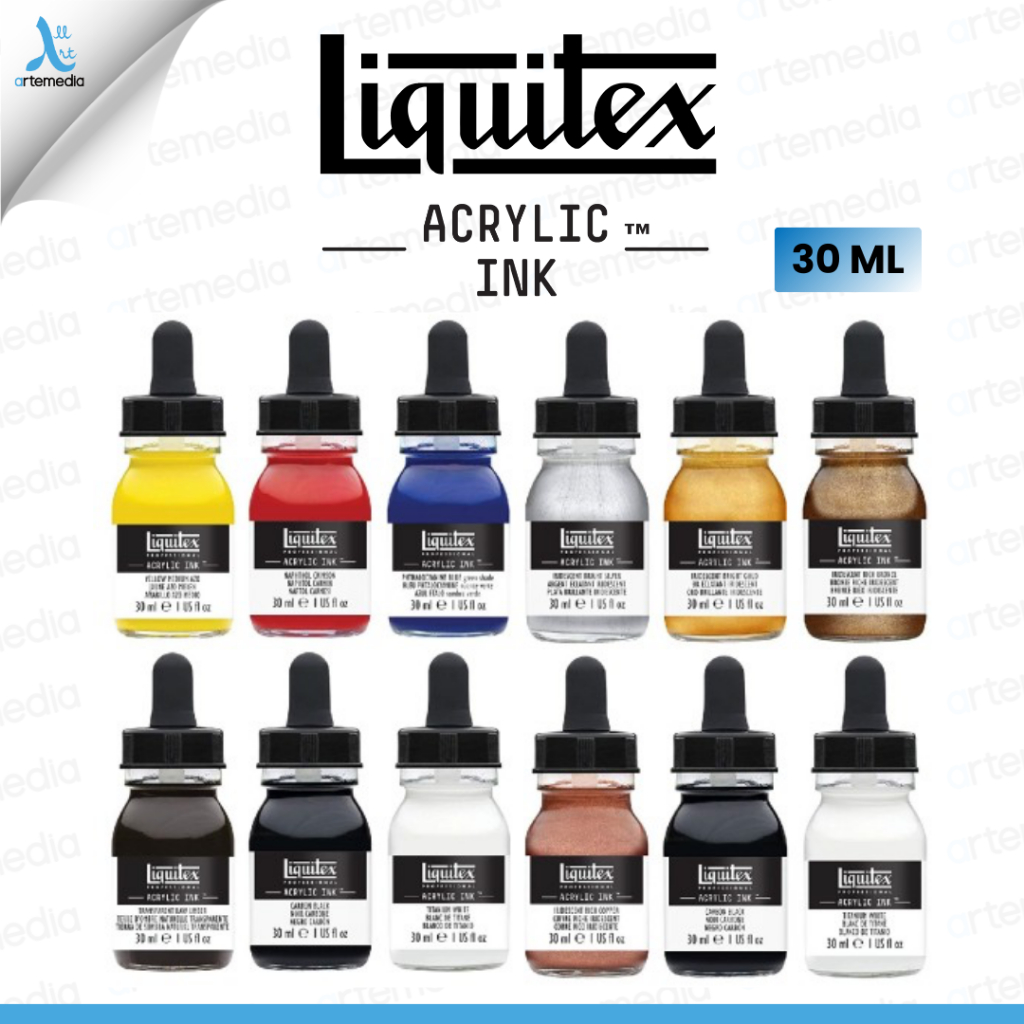 

Liquitex Acrylic Ink Pigment Calligraphy 30ml Tinta Akrilik Pigmen untuk Kaligrafi, Ilustrasi & Fine Art