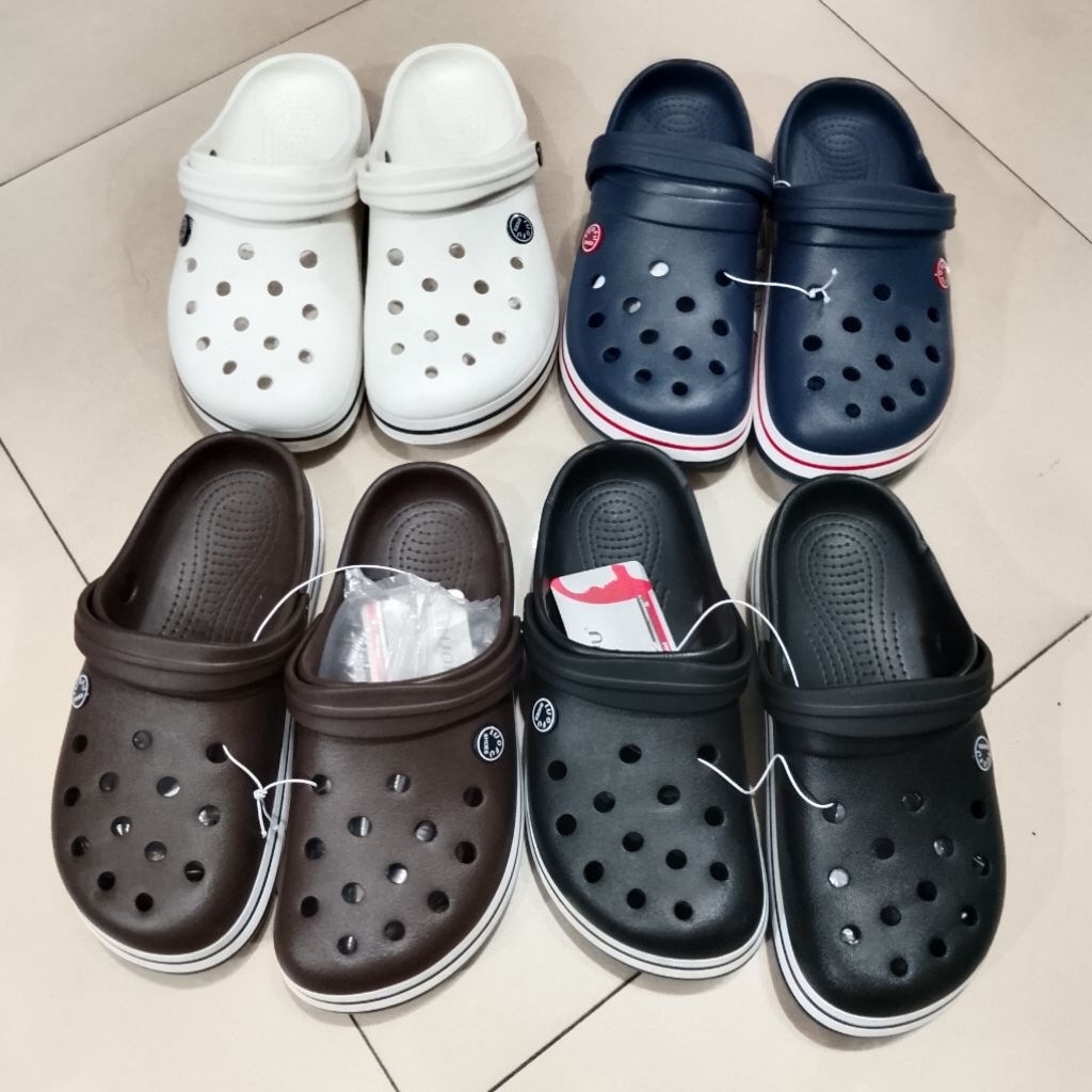 LUOFU ORIGINAL Sandal WANITA karet Baim model bakpao Size 36-41