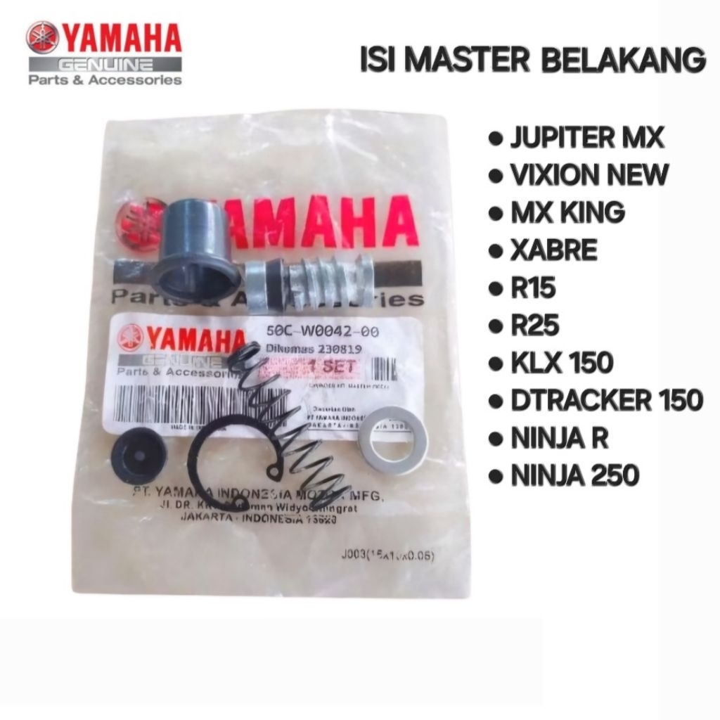 ISI MASTER REM BELAKANG CAKRAM JUPITER MX VIXION NEW R15 R25 MX KING XABRE KLX 150 DTRACKER 150 NINJ