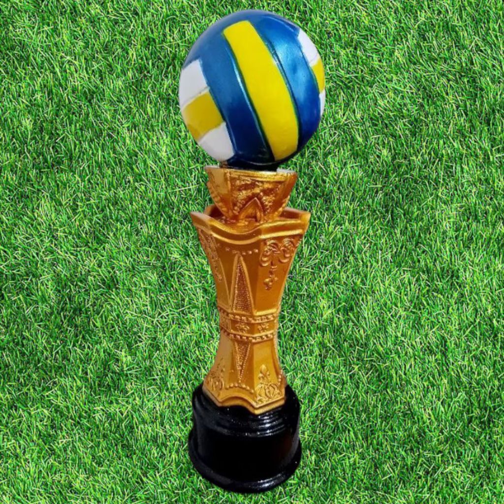 Trophy/piala Bola Volly 37cm gold
