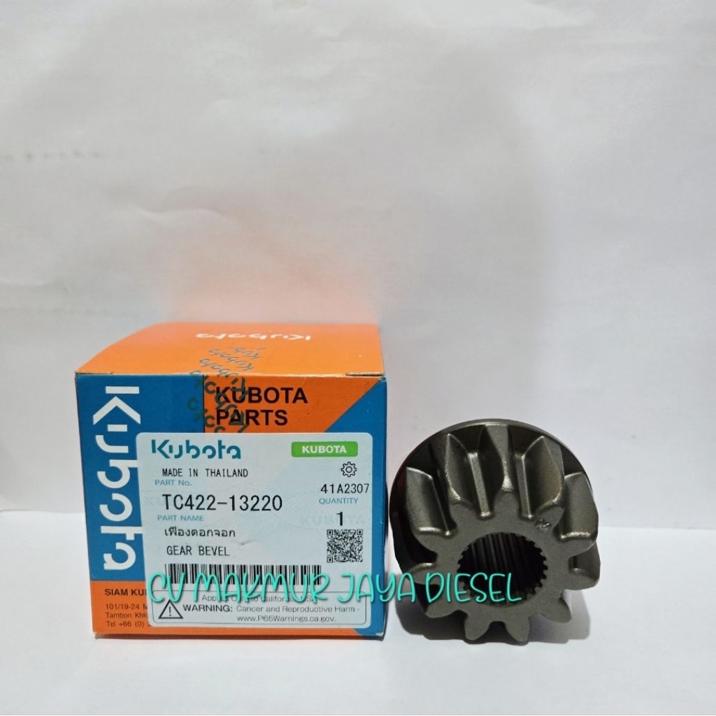 Gear Bevel Depan TC422-13220 Kubota Genuine