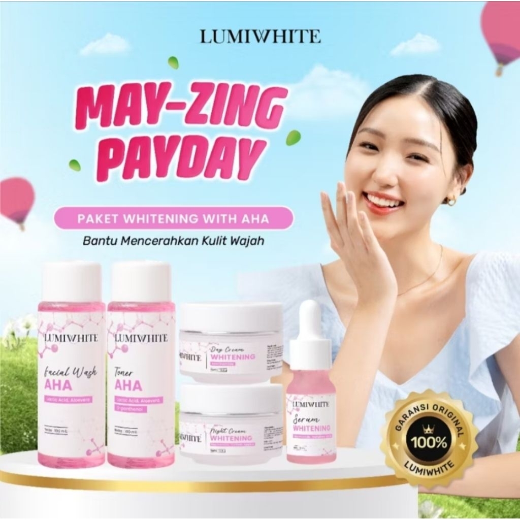 LUMIWHITE - Paket Whitening | Paket Brightening Series Lengkap Lumiwhite skincare