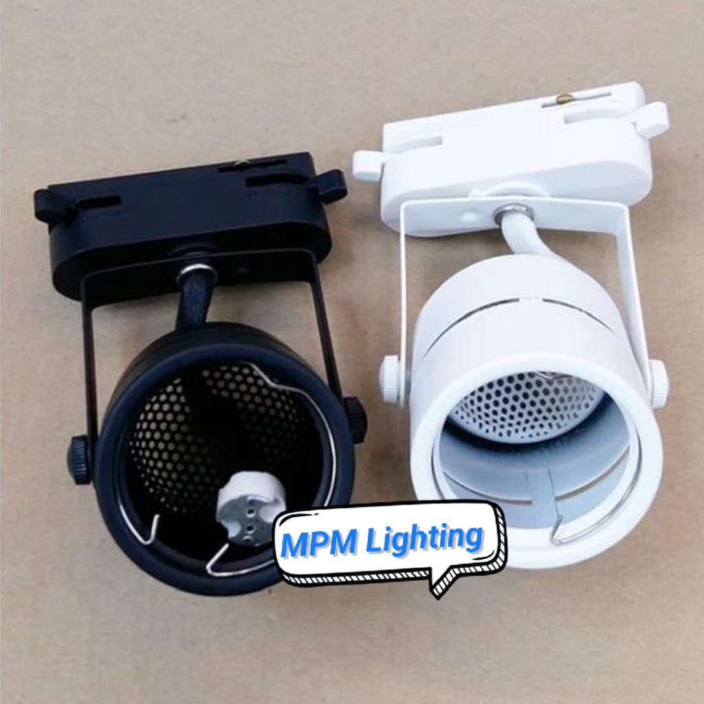 Kap Lampu Track Rell Mr16 220V / Housing Spotlight Track Rell Mr16 220V