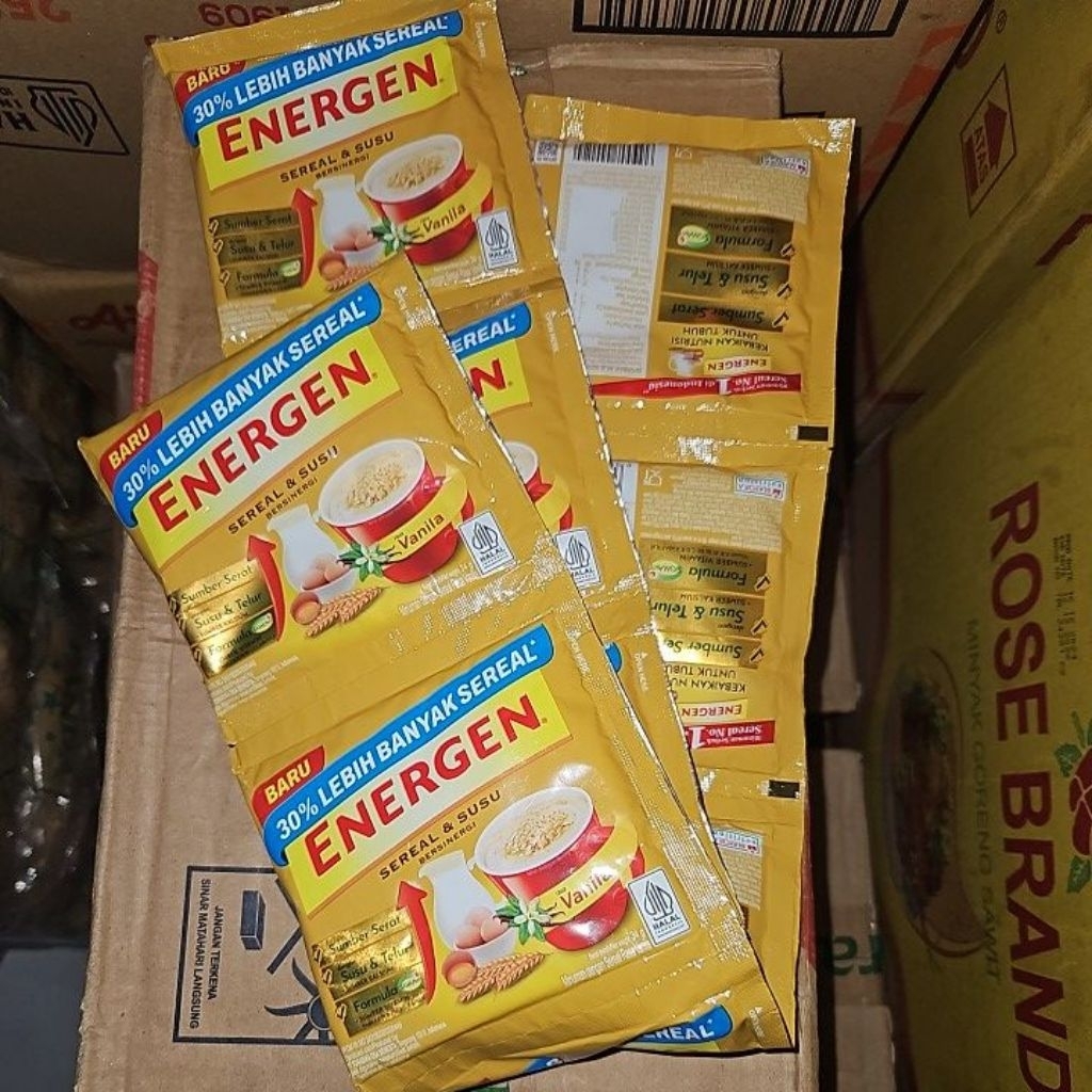 

ENERGEN Sereal dan Susu 1 Gantung 340gr (10 Saset x 34gr)