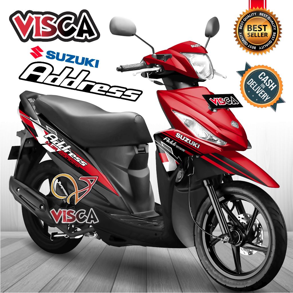 Decal Suzuki Address Full Body Stiker Suzuki Address Full Body Striping Suzuki Address Full Body GRA