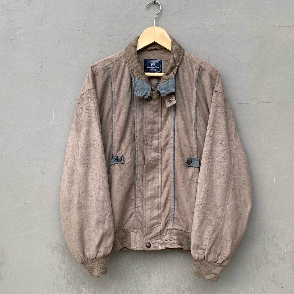 Vintage Club Harrington Suede Jacket
