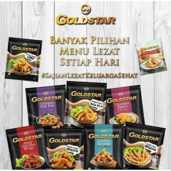 

Goldstar Chicken Nugget Nuget Ayam Original / Nugget Angka / Nugget Crispy / Nugget Stick