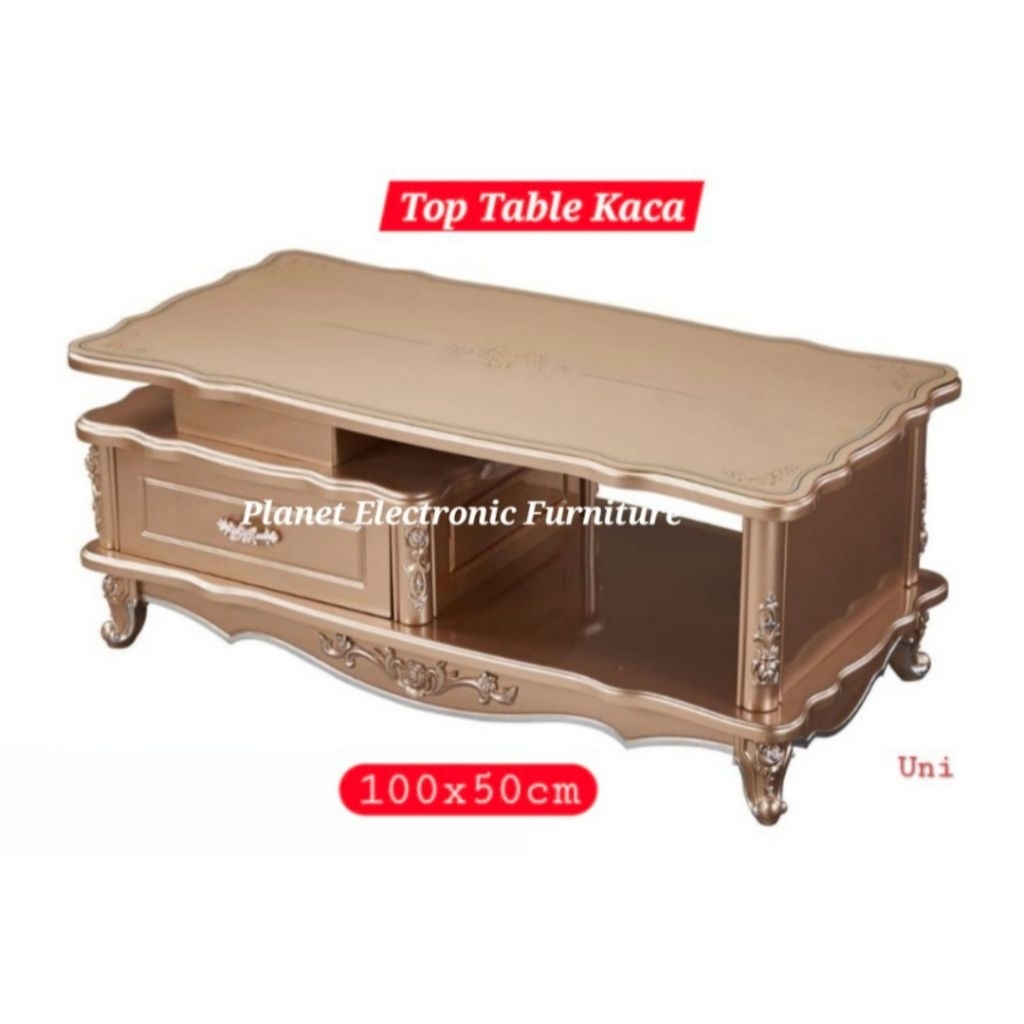 Meja Tamu kaca 100cm Meja Ruang Tamu  Meja Sofa  Coffee Table  Meja Kopi Meja Kecil promo murah