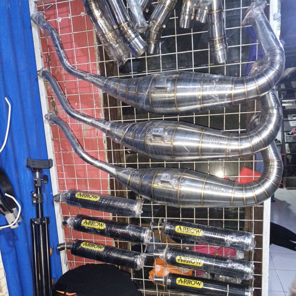knalpot ninja rr, r dbs kobra variasi aitech cobra standar bahan stenlis